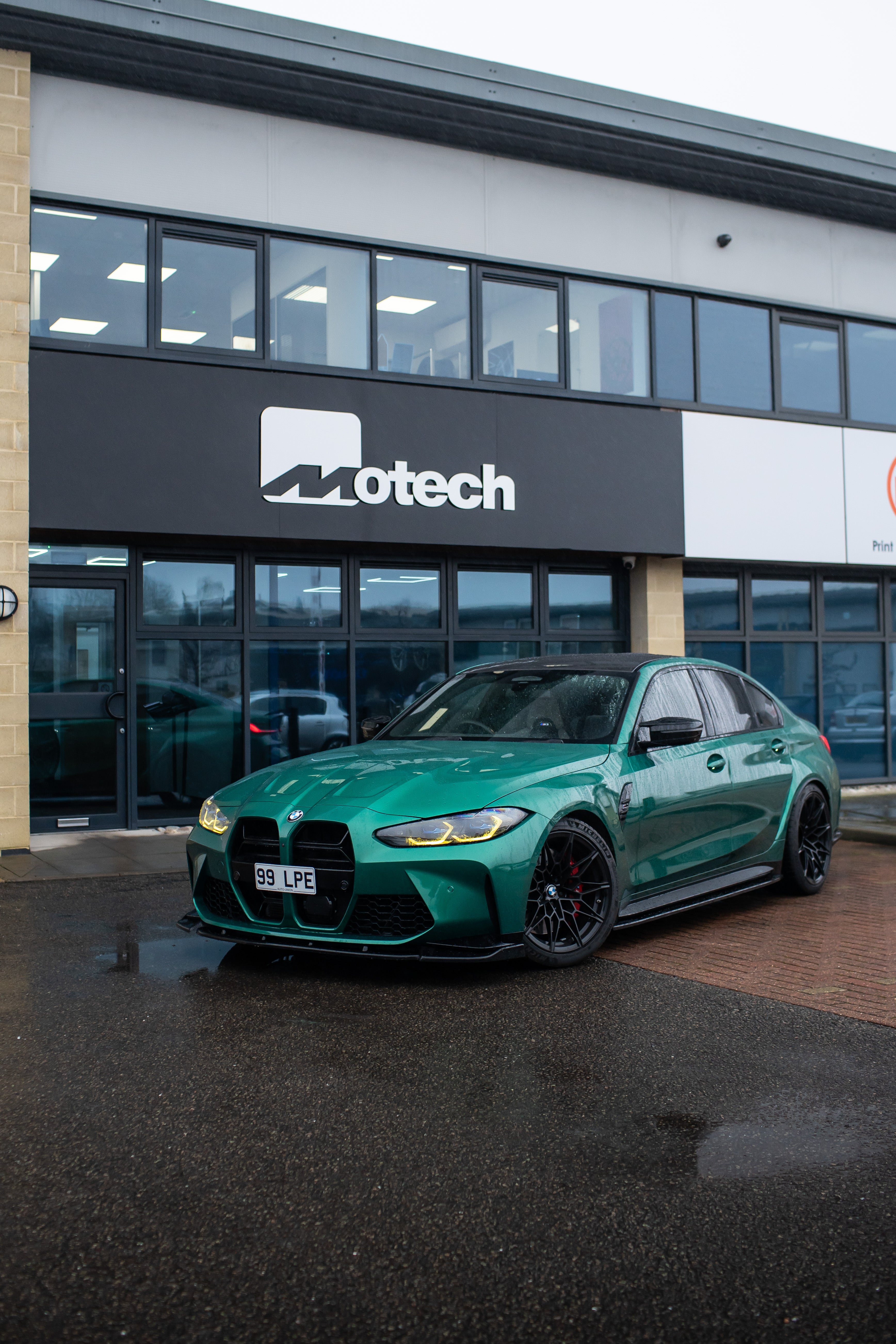 BMW G80 M3 Competition Maxton Design Gloss Black Front Splitter