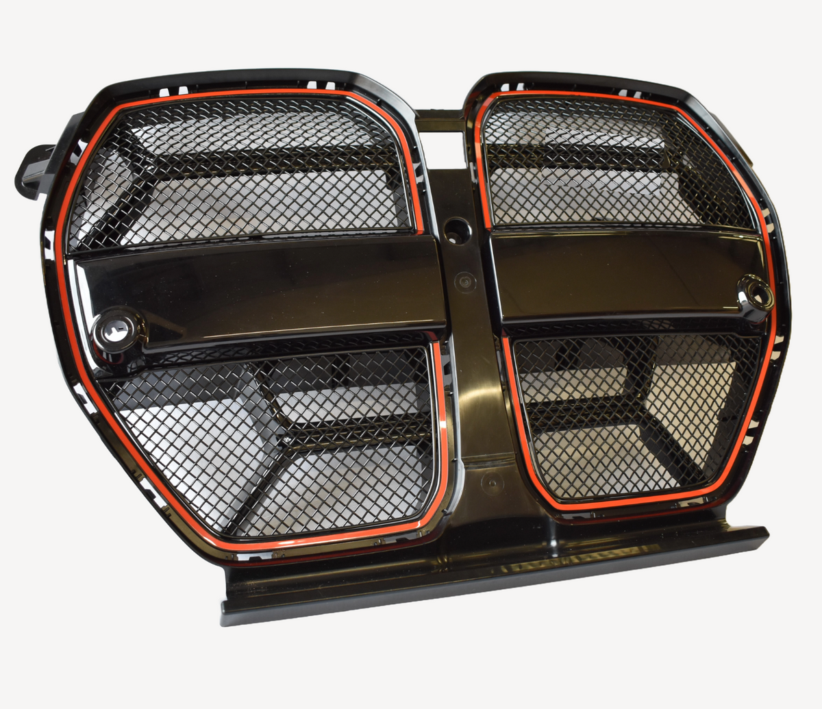 BMW M3 M4 G8X CS Zunsport Black Front Mesh Grille Set (no cut out) - image 1