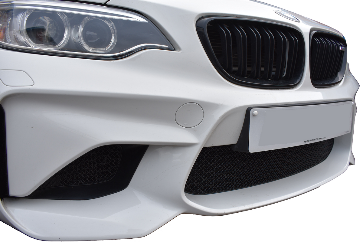 BMW M2 F87 Zunsport Black Complete Front Mesh Grille Set - image 1