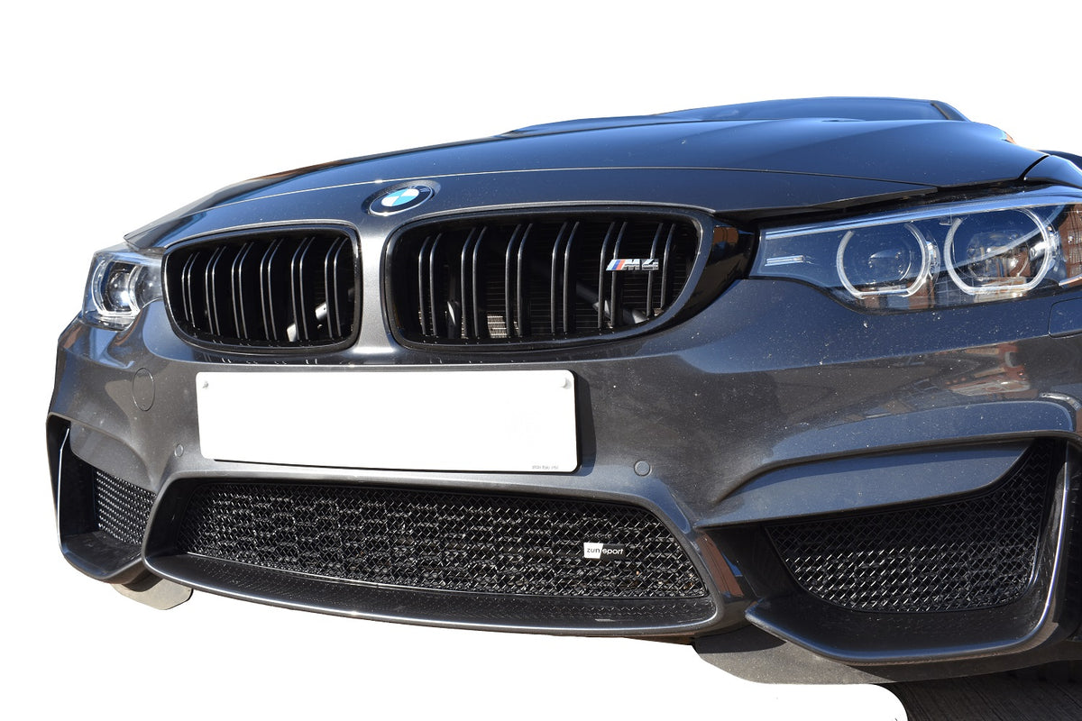 BMW M3 M4 F8X Zunsport Black Front Mesh Grille Set - image 1