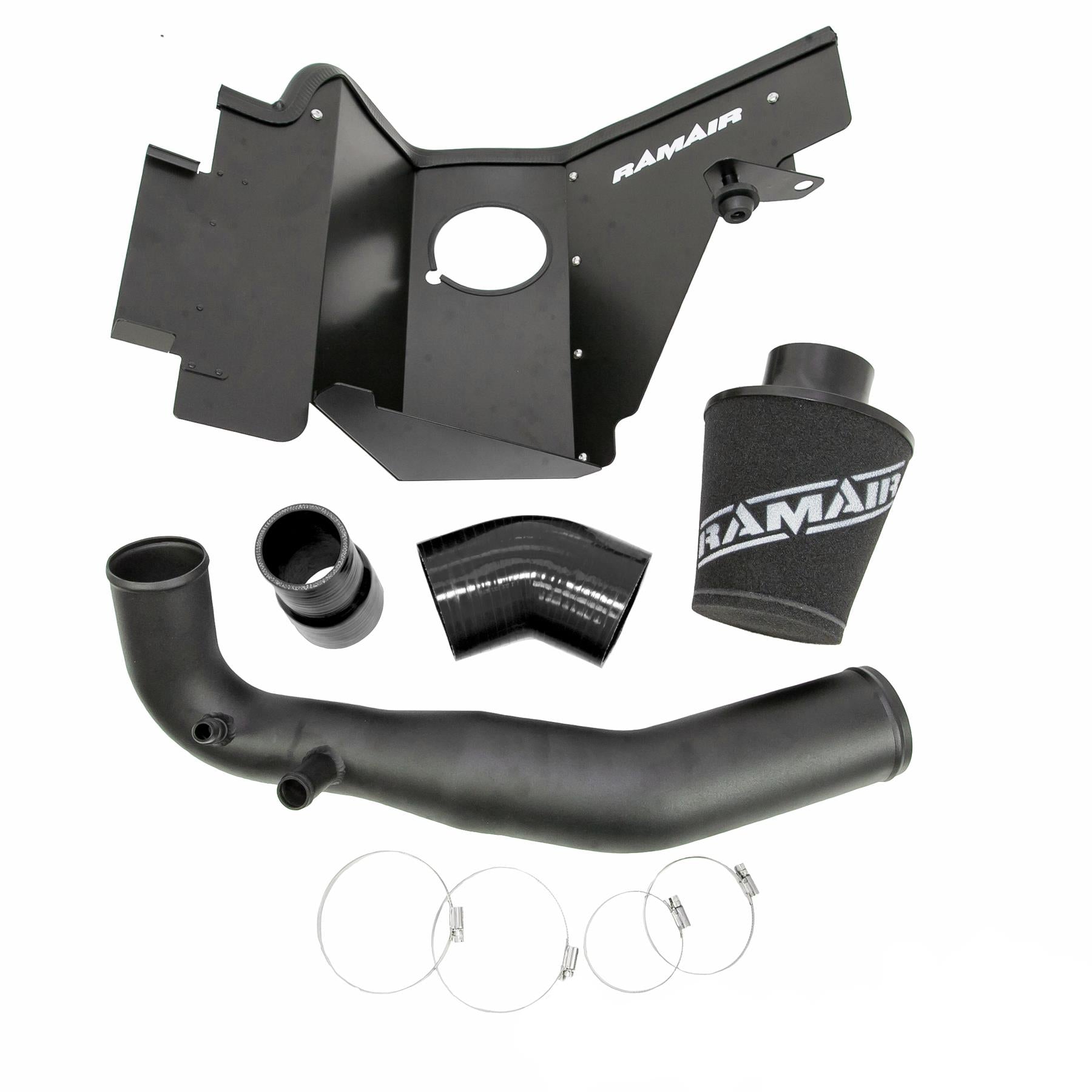 Performance Foam Induction Kit for 2.3 Ecoboost Ford Mustang - Black Hose