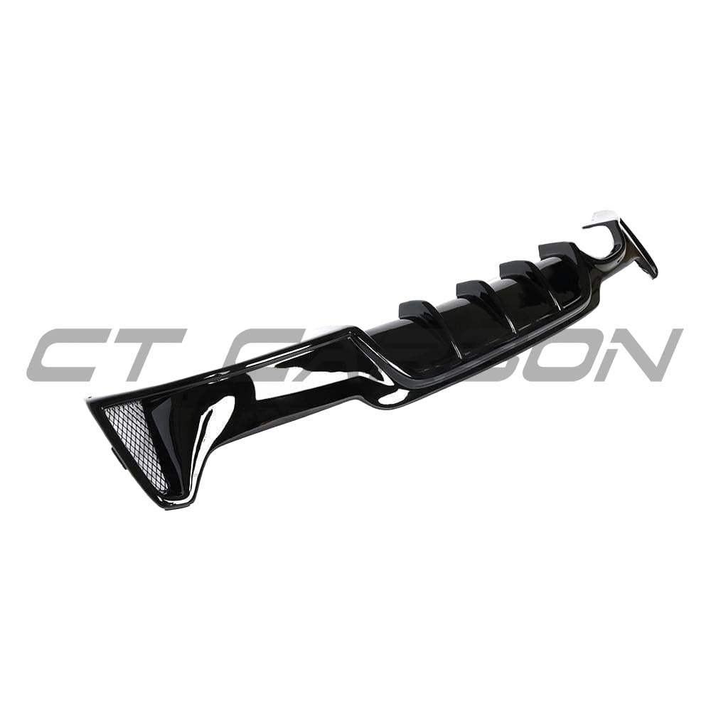 BMW 4 Series F32/F33/F36 GLOSS BLACK TWIN LEFT EXIT EXHAUST DIFFUSER - V2