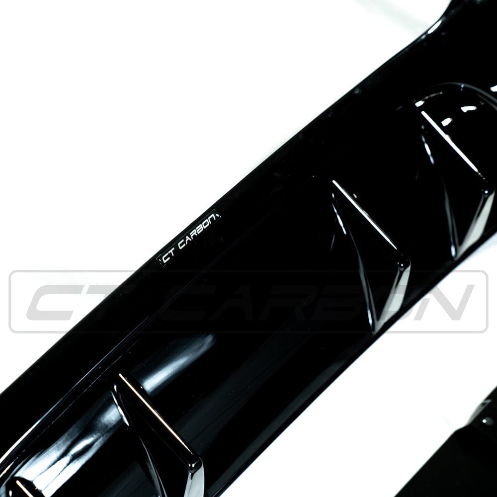 MERCEDES A-CLASS W177/V177 2018-CURRENT GLOSS BLACK QUAD TIP DIFFUSER