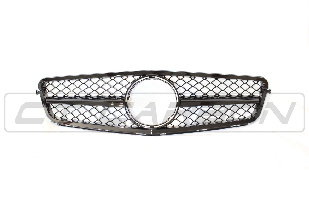MERCEDES W204 C CLASS 2012-2015 GLOSS BLACK GRILLE