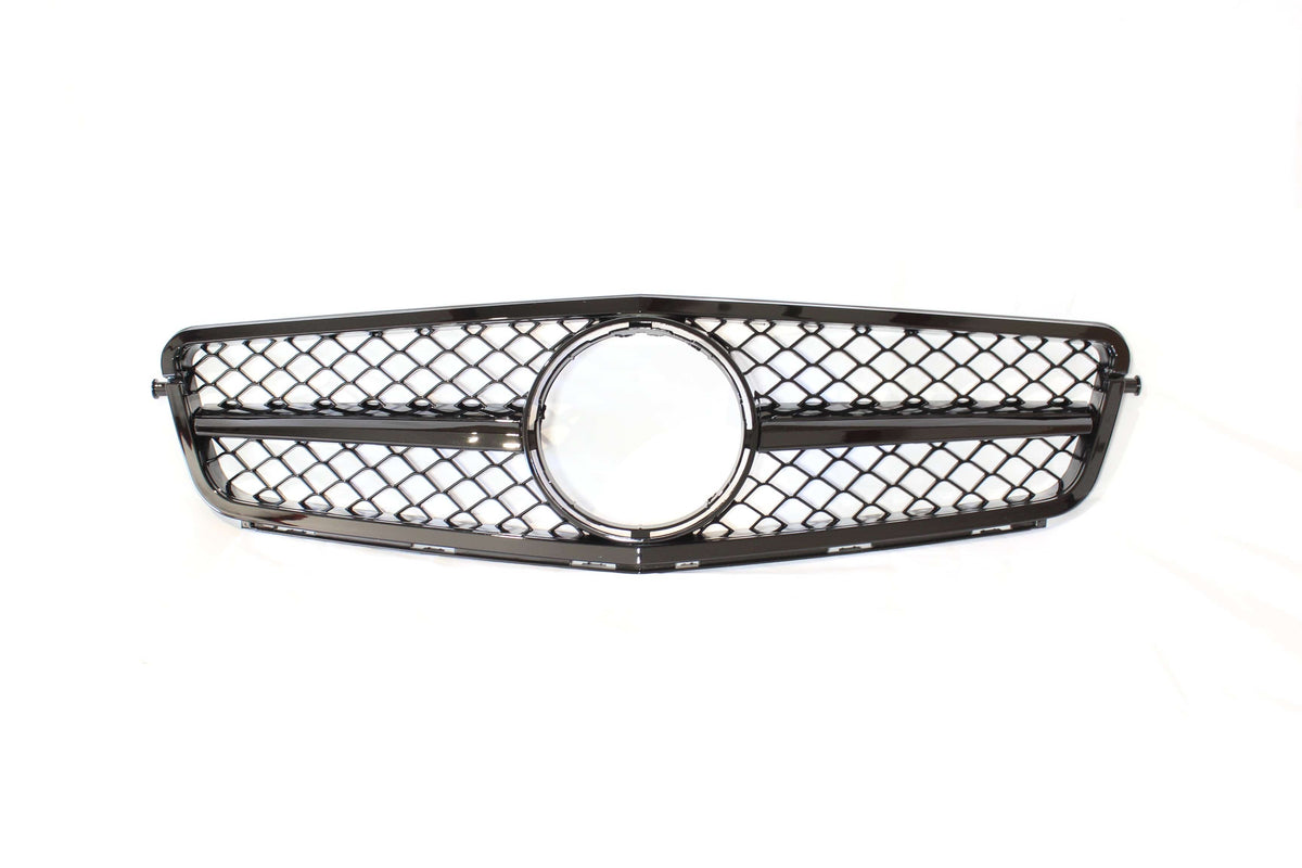 MERCEDES W204 C CLASS 2012-2015 GLOSS BLACK GRILLE