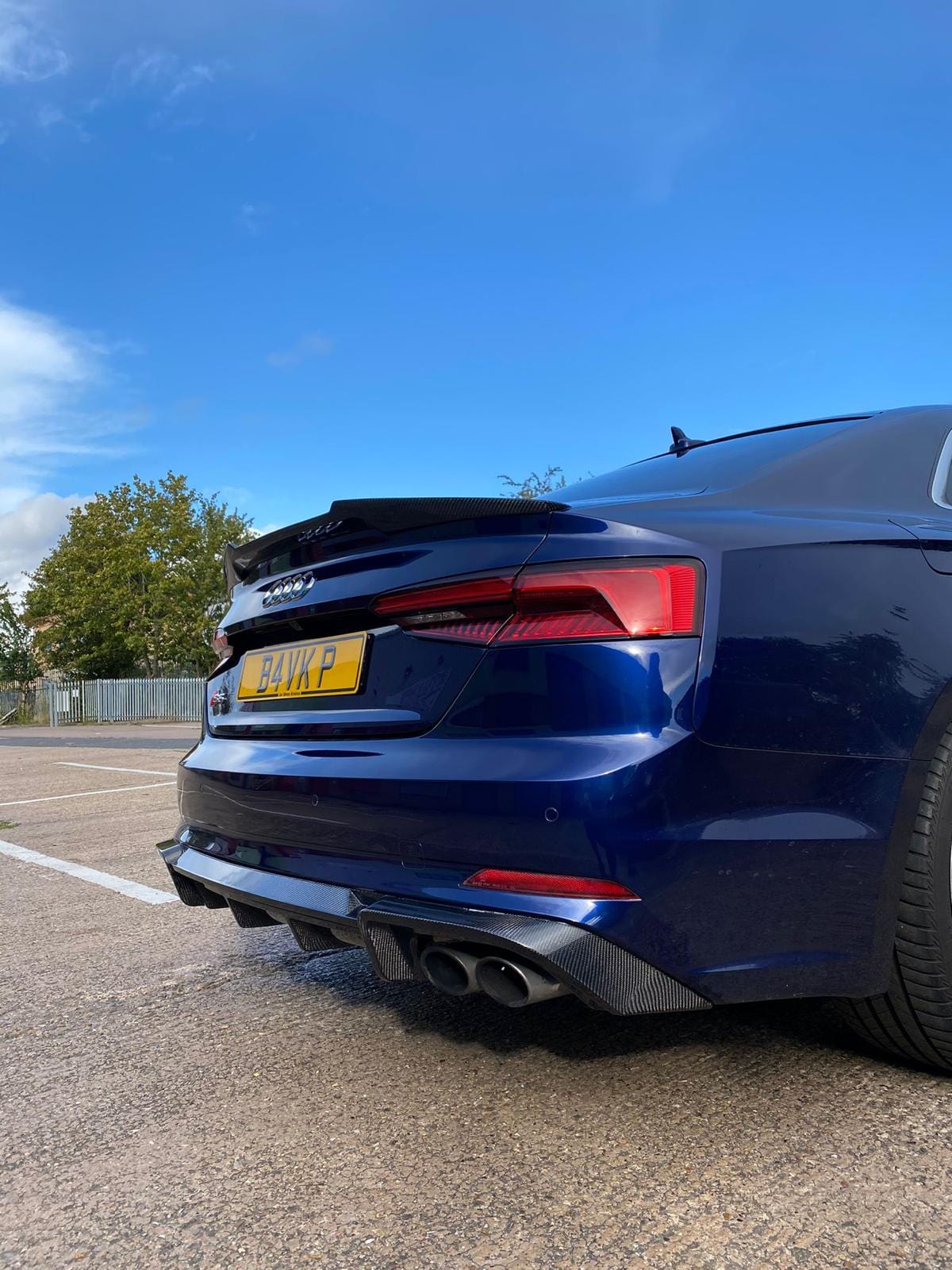 AUDI A5 S5 B9 2017-2021 CARBON FIBRE DIFFUSER
