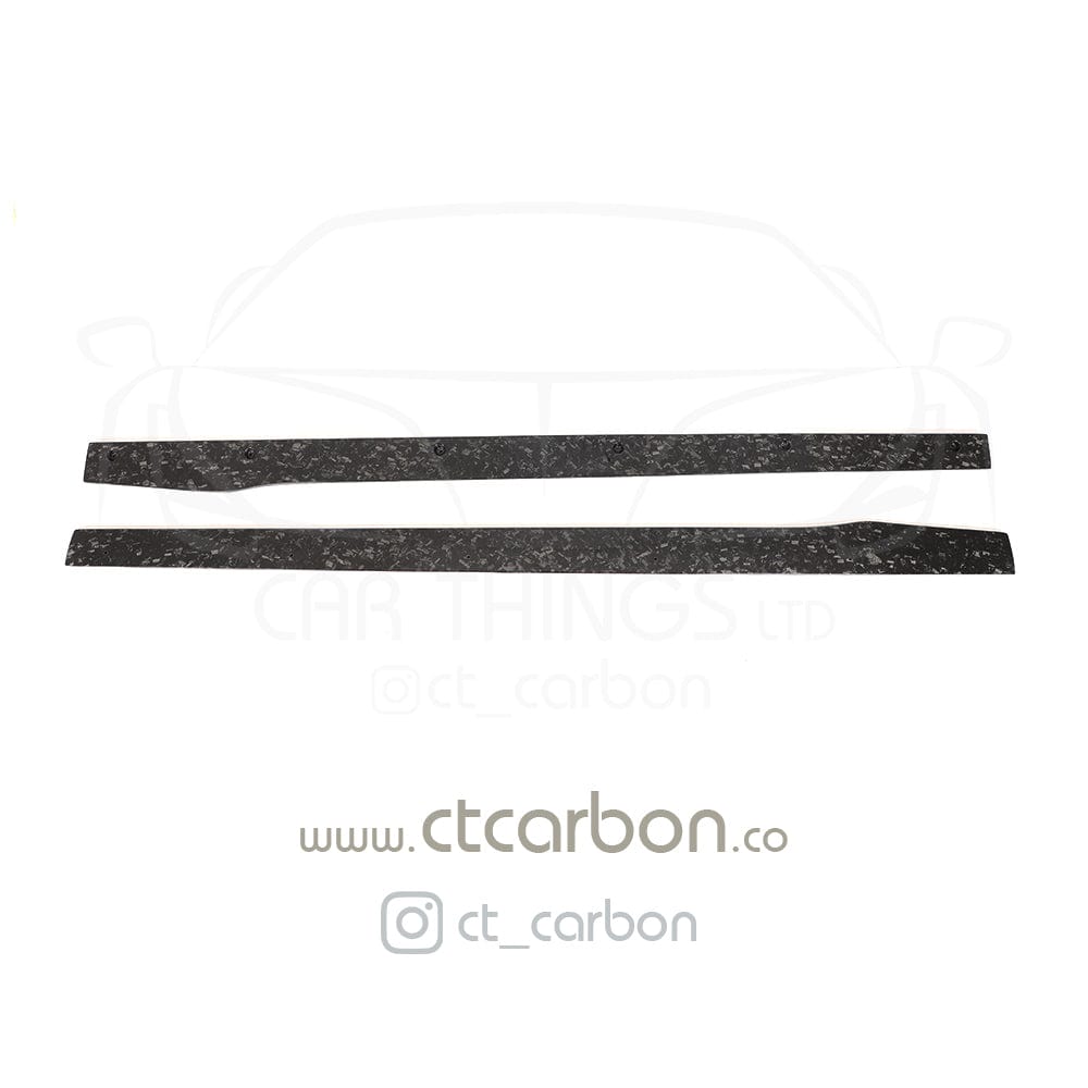 MERCEDES C63/C63S W205 COUPE & SALOON FORGED CARBON FIBRE SIDE SKIRTS - V2