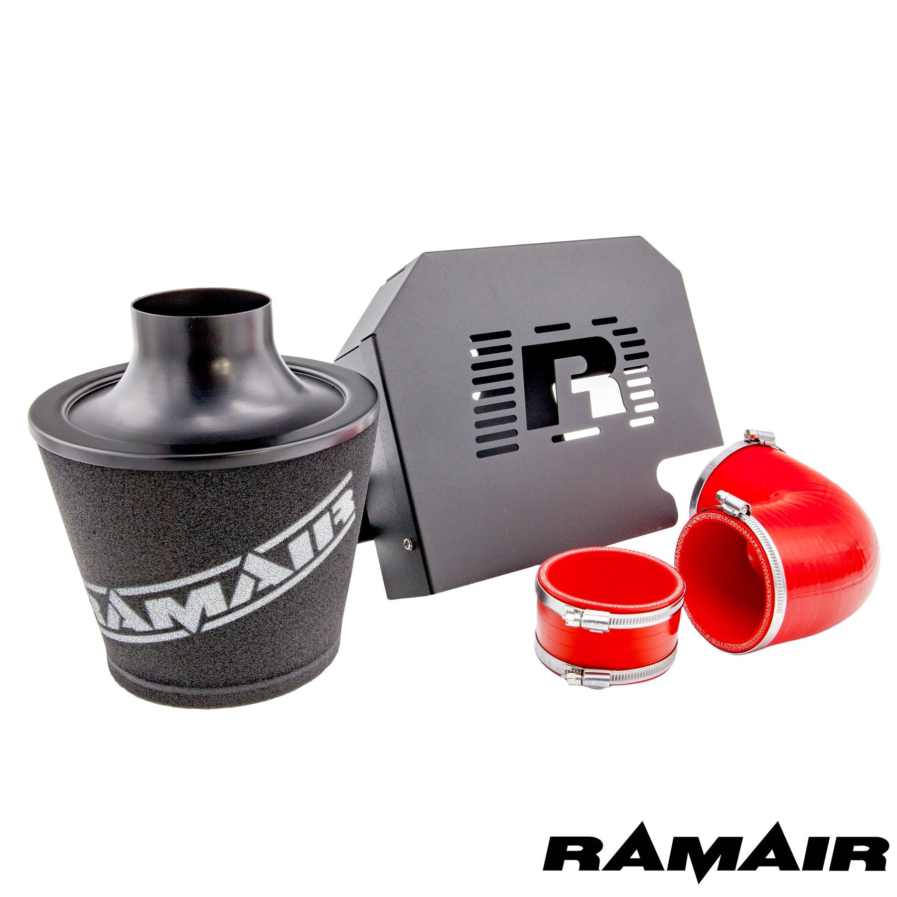 Performance Foam Induction Kit for MK2 Focus ST with ECU Holder - Red Hoses