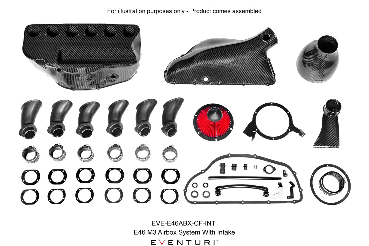 Eventuri Carbon Fibre Hybrid Airbox - BMW E46 M3 S54