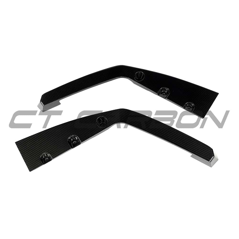 BMW F95 X5M 2019+ DRY CARBON FIBRE REAR BUMPER CORNERS - V1