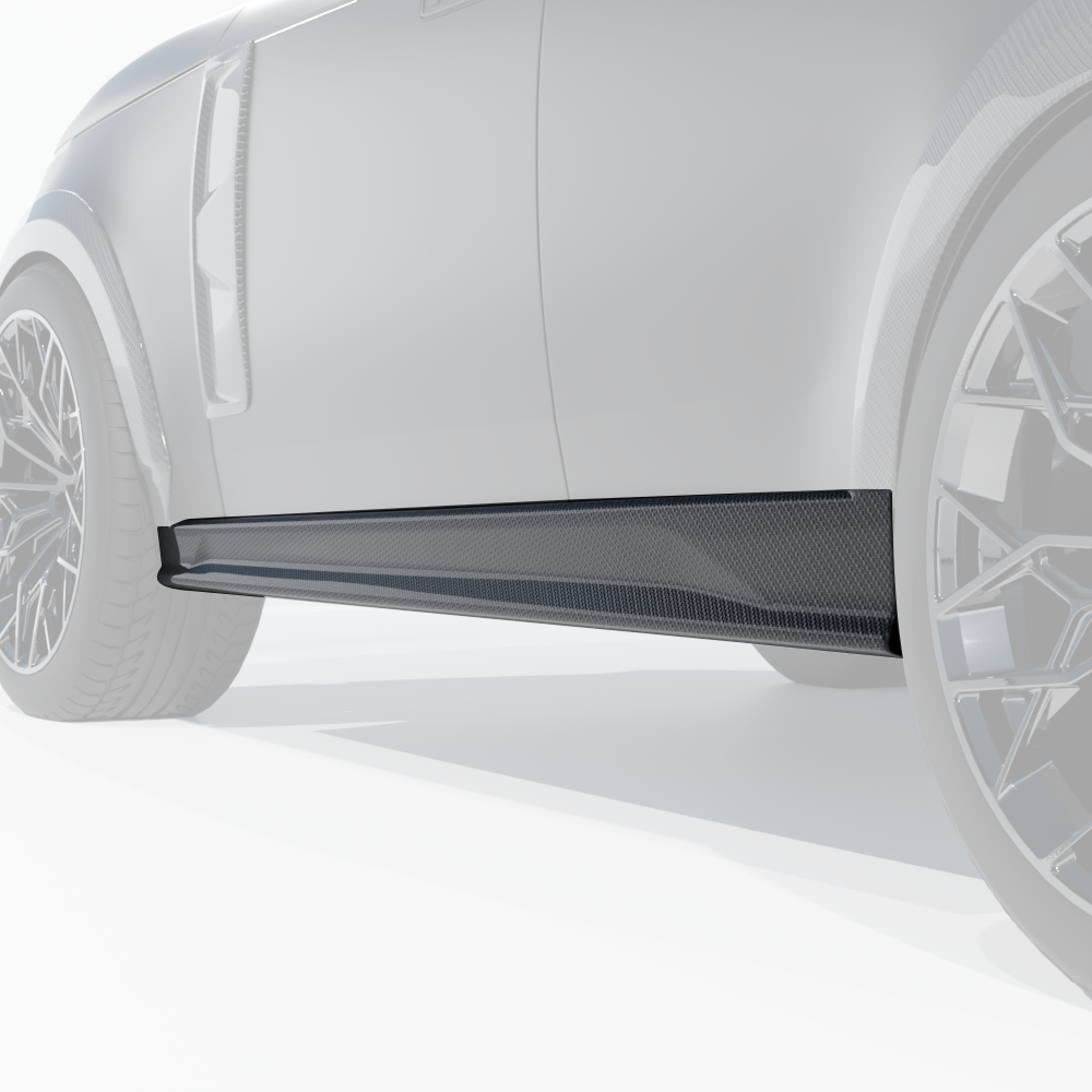 RANGE ROVER L460 2022+ CARBON FIBRE SIDE SKIRTS - CT DESIGN