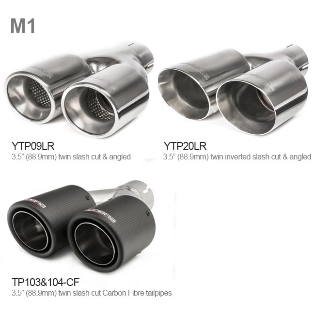 BMW 330e (G20) (19>) Valved Quad Exit Rear Axle Back M3 Style Performance Exhaust