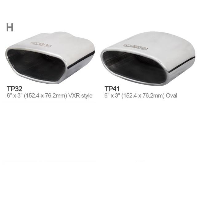 Vauxhall Astra H VXR (05-11) 2.5" Cat Back Performance Exhaust