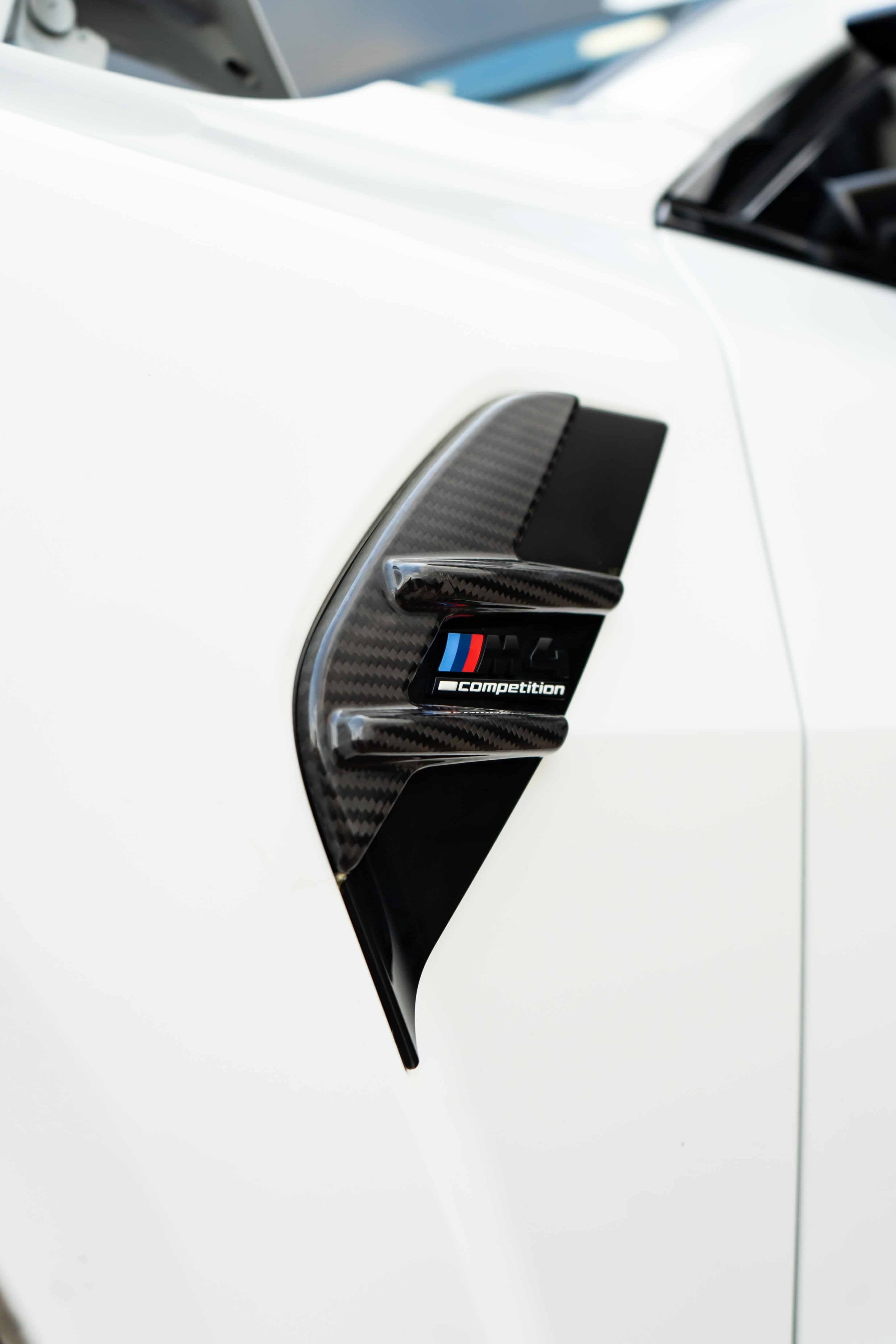 BMW G82 M4 Carbon Fender badge cover