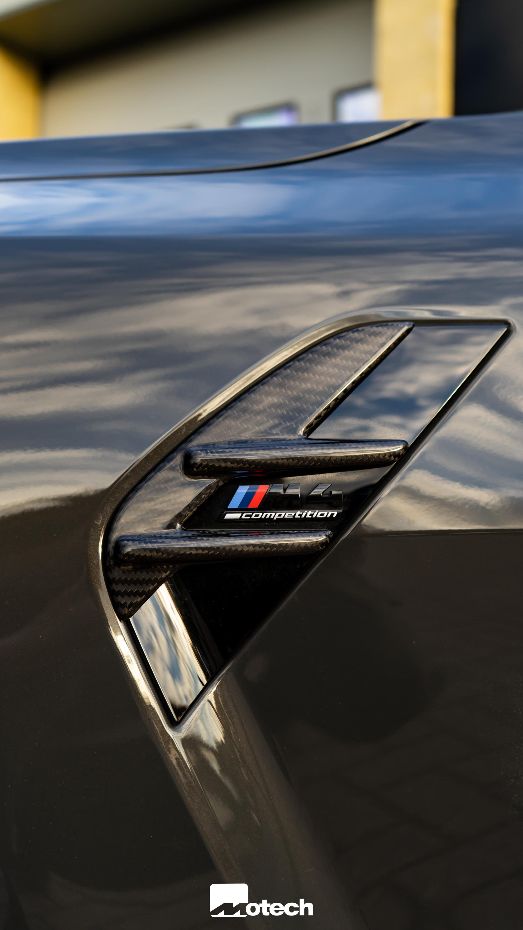 BMW G82 M4 Carbon Fender badge cover