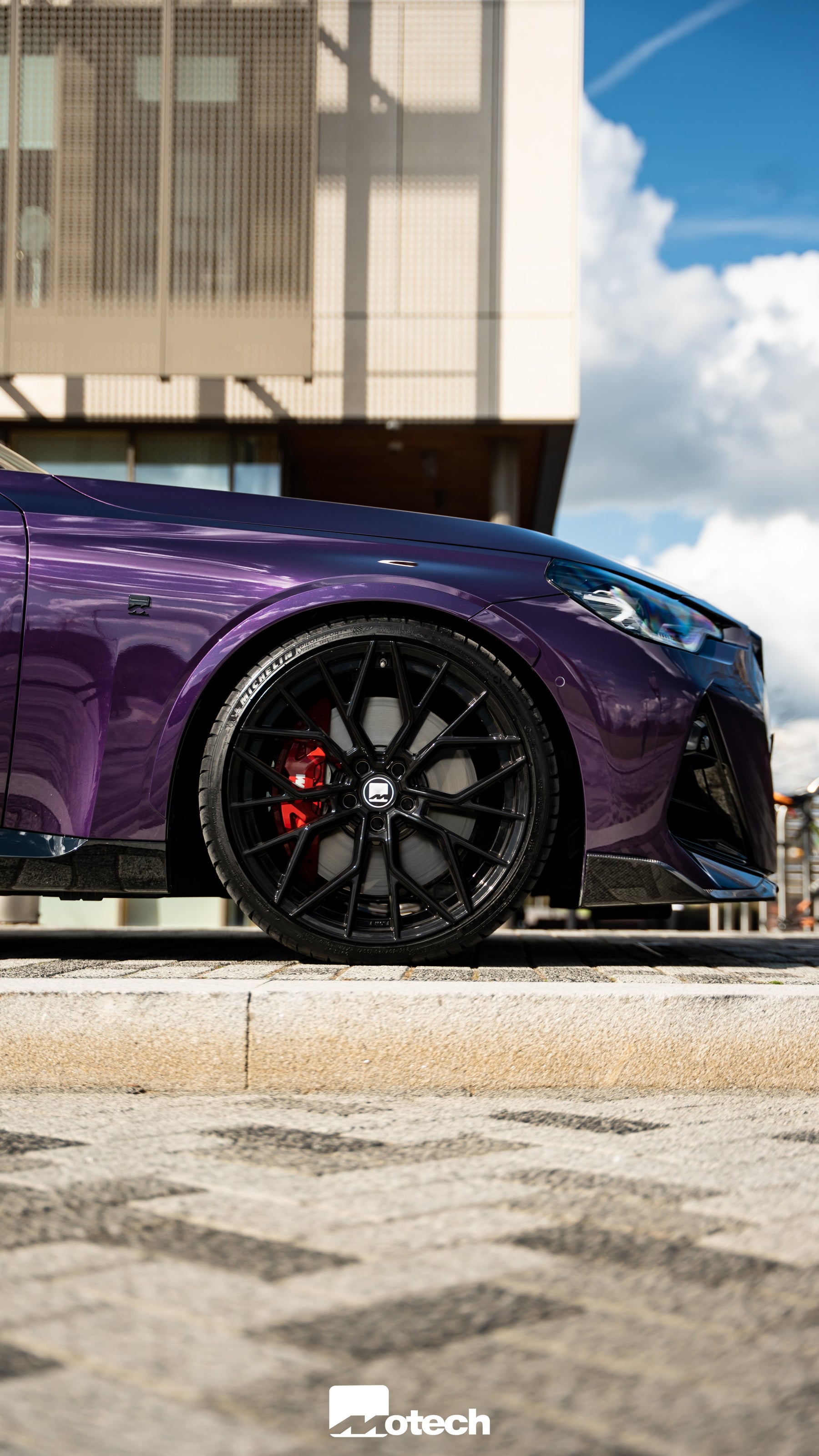 BMW 2 Series M240i G42 M-W3 20" Precision Black Motech Wheels