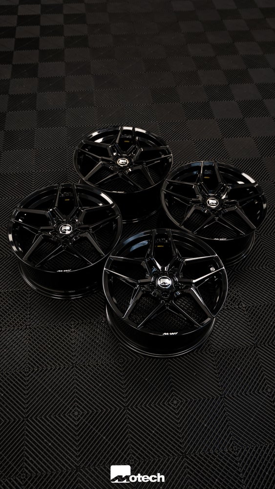 VW Golf MK8 GTI/R M-W1 19" Gloss Black Motech Wheel