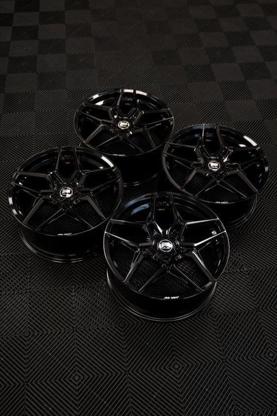 VW Golf MK8/8.5 GTI/R M-W1 19" Precision Black Wheels