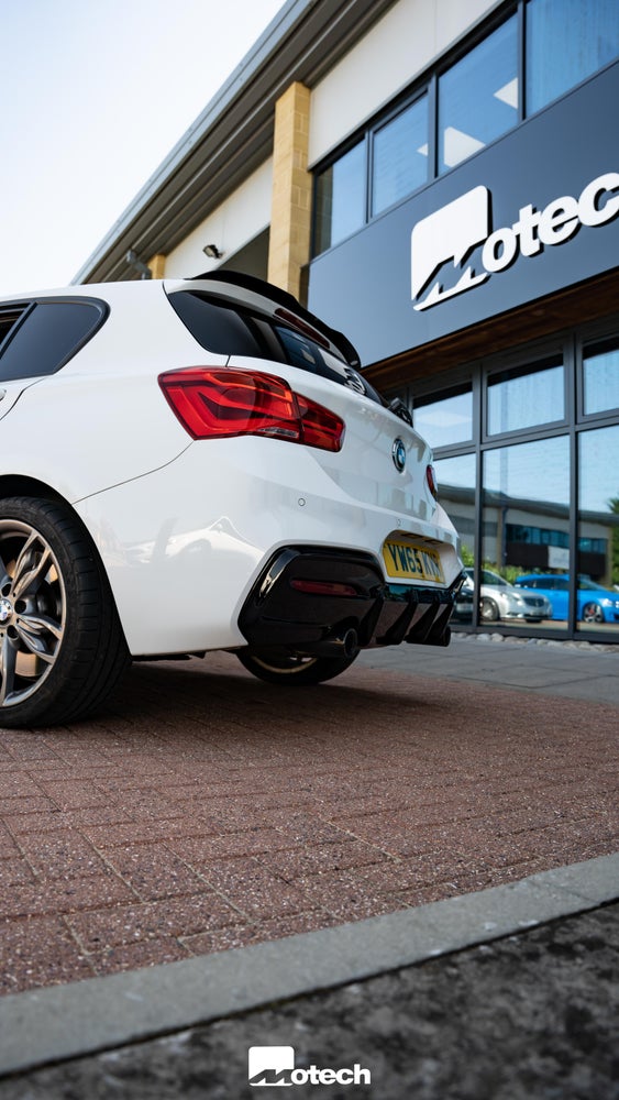 BMW LCI M135 M140 Rieger Gloss Black Rear Diffuser