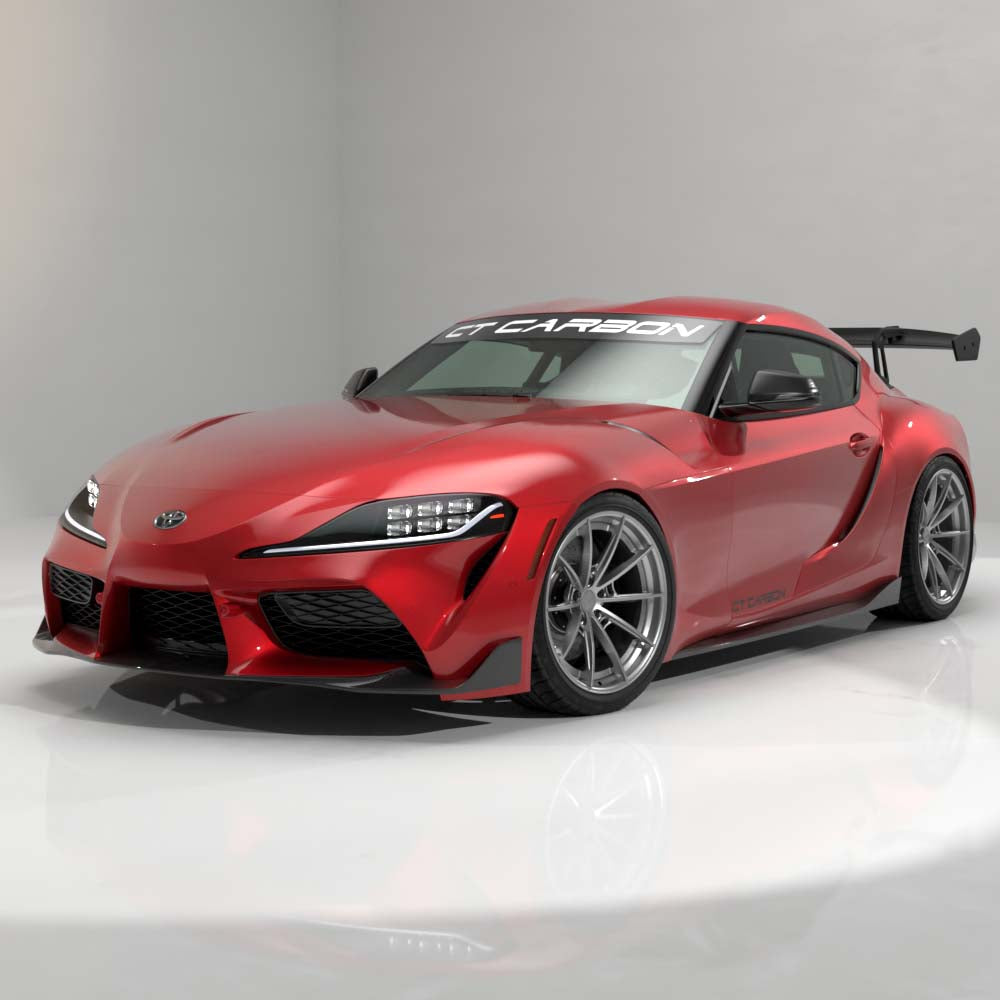 TOYOTA SUPRA A90 2019+ CARBON FIBRE SWAN NECK WING - CT DESIGN