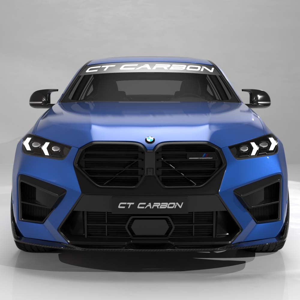 BMW F95/F96 X5M/X6M LCI 2023+ CARBON FIBRE SPLITTER - CT DESIGN