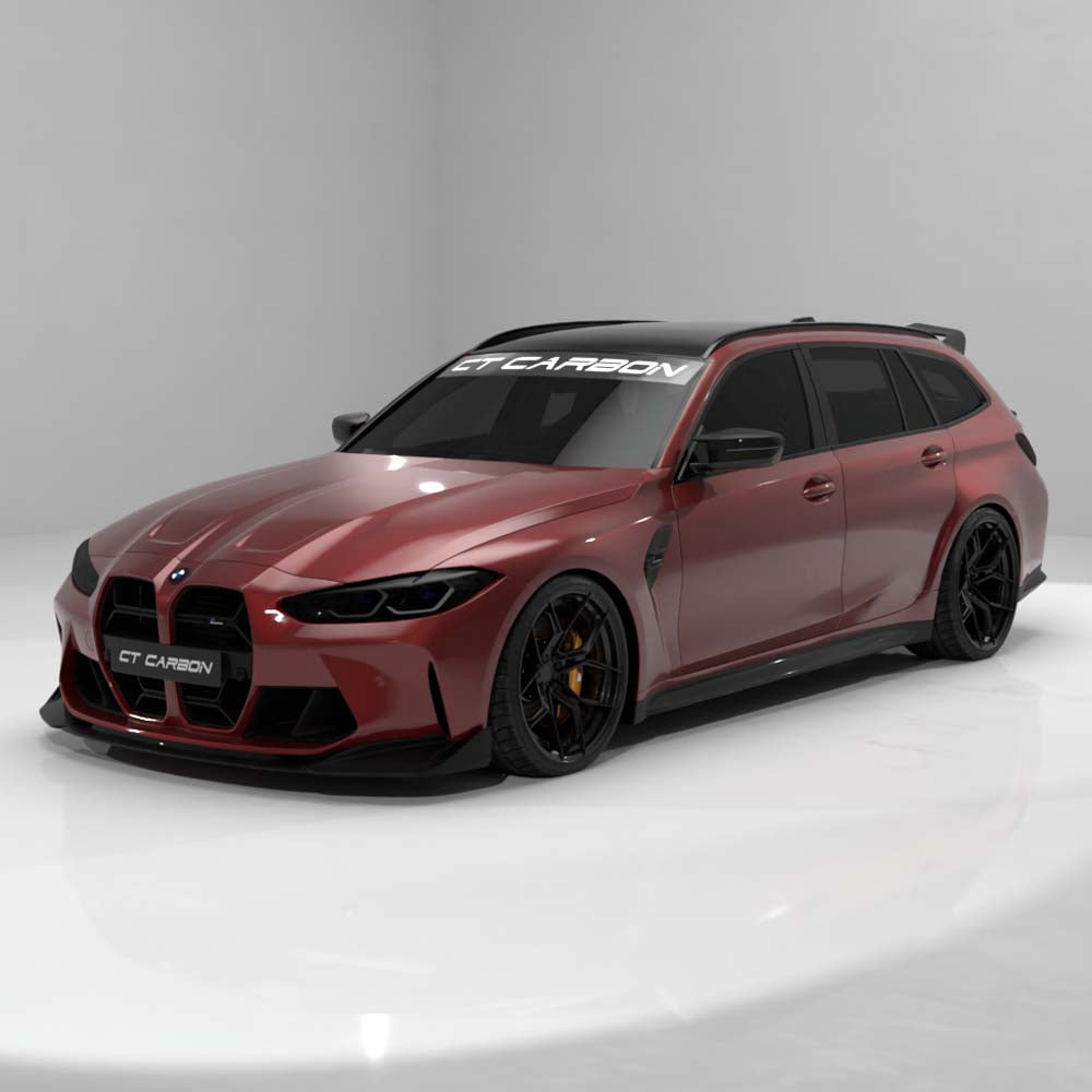 BMW G81 M3 & G21 3 SERIES TOURING 2018+ CARBON FIBRE ROOF SPOILER - V4 - CT DESIGN