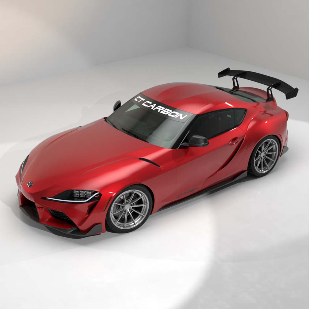 TOYOTA SUPRA A90 2019+ CARBON FIBRE SWAN NECK WING - CT DESIGN