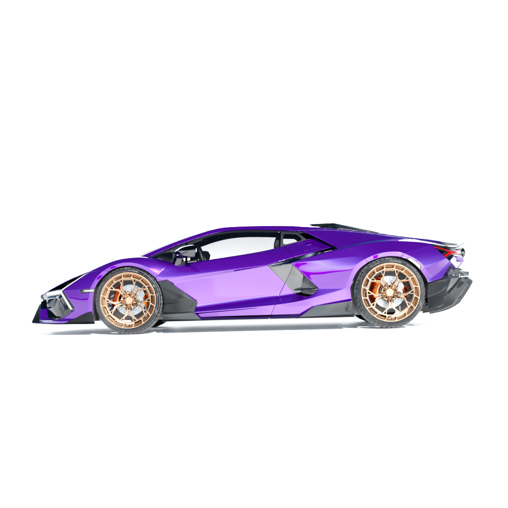 LAMBORGHINI REVUELTO MATTE CARBON FIBRE DOOR TRIM - CT DESIGN