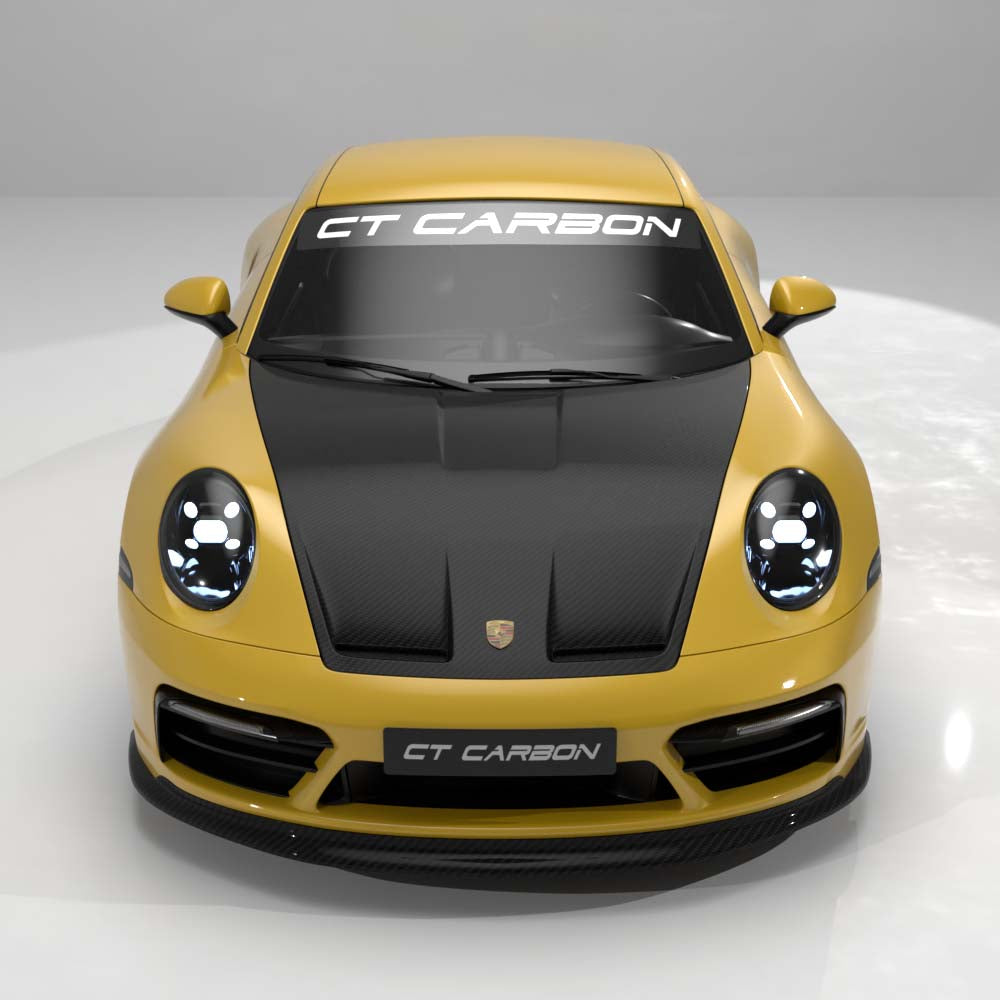 PORSCHE 911 992.1 GTS & CARRERA 2019-2024 CARBON FIBRE SPLITTER - CT DESIGN