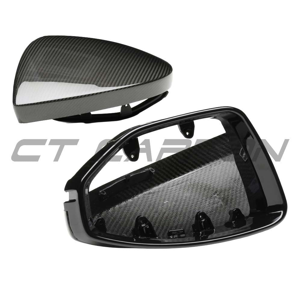 AUDI A6/S6/RS6 C8 2015-2025 DRY CARBON FIBRE MIRRORS - LHD
