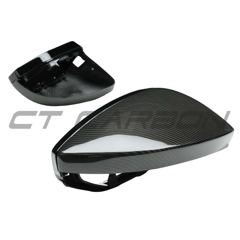 AUDI A6/S6/RS6 C8 2015-2025 CARBON FIBRE MIRRORS WITH LANE ASSIST - LHD