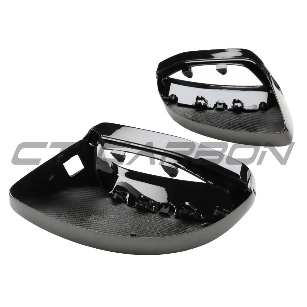 AUDI A6/S6/RS6 C8 2015-2025 CARBON FIBRE MIRRORS WITH LANE ASSIST - LHD