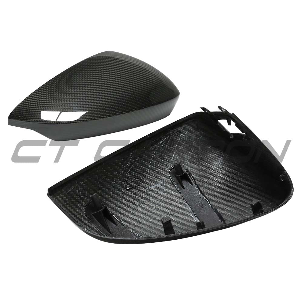 AUDI A3/S3/RS3 8Y 2022+ CARBON FIBRE MIRROR COVERS WITH LANE ASSIST - RHD