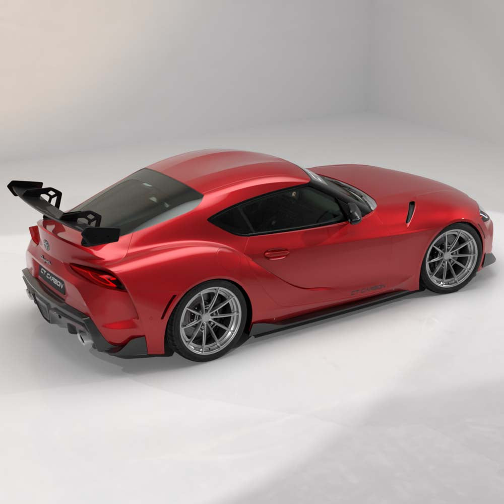 TOYOTA SUPRA A90 2019+ CARBON FIBRE SWAN NECK WING - CT DESIGN