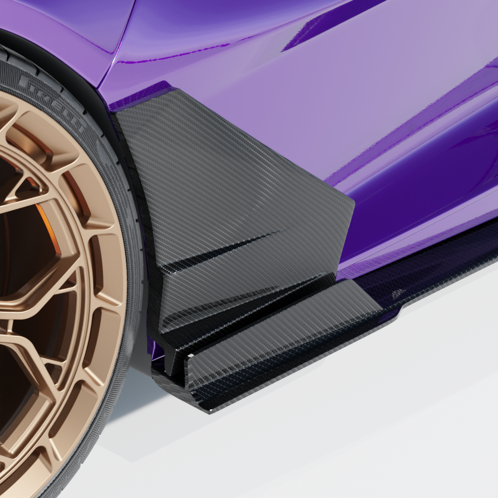 LAMBORGHINI REVUELTO MATTE CARBON FIBRE DOOR TRIM - CT DESIGN