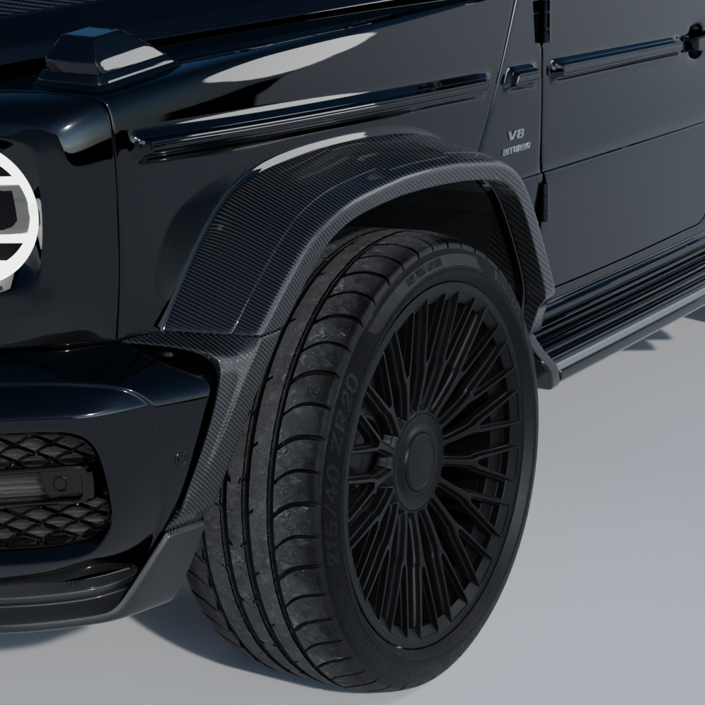 MERCEDES-BENZ 2018-2024 W463 G63 FULL CARBON FIBRE WIDE ARCH KIT V2 - CT DESIGN