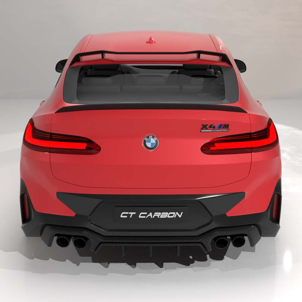 BMW G02 X4 & F98 X4M 2019+ CARBON FIBRE ROOF SPOILER - CT DESIGN