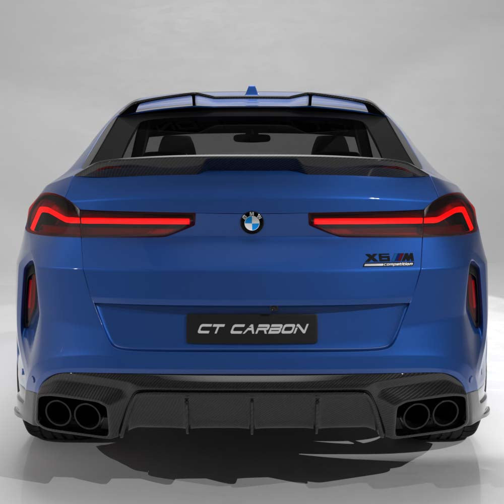 BMW F95/F96 X5M/X6M LCI 2023+ CARBON FIBRE DIFFUSER - CT DESIGN