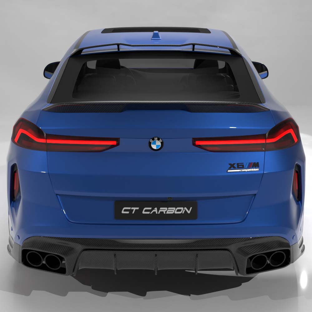 BMW F95/F96 X5M/X6M LCI 2023+ CARBON FIBRE DIFFUSER - CT DESIGN