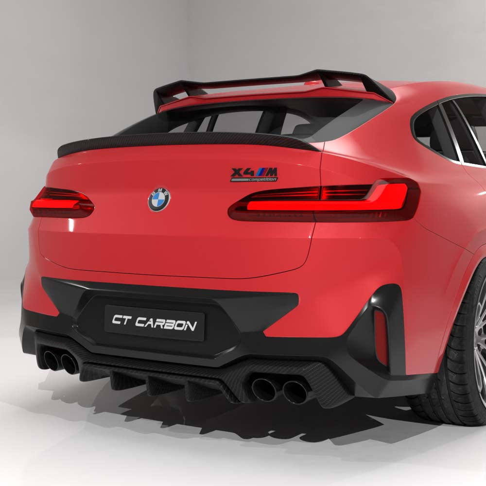 BMW G02 X4 & F98 X4M 2019+ CARBON FIBRE ROOF SPOILER - CT DESIGN
