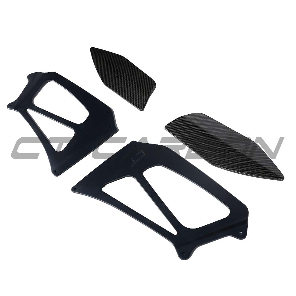 PORSCHE 911 GT2 RS/GT3 RS WING RISERS - BLACK - CT DESIGN