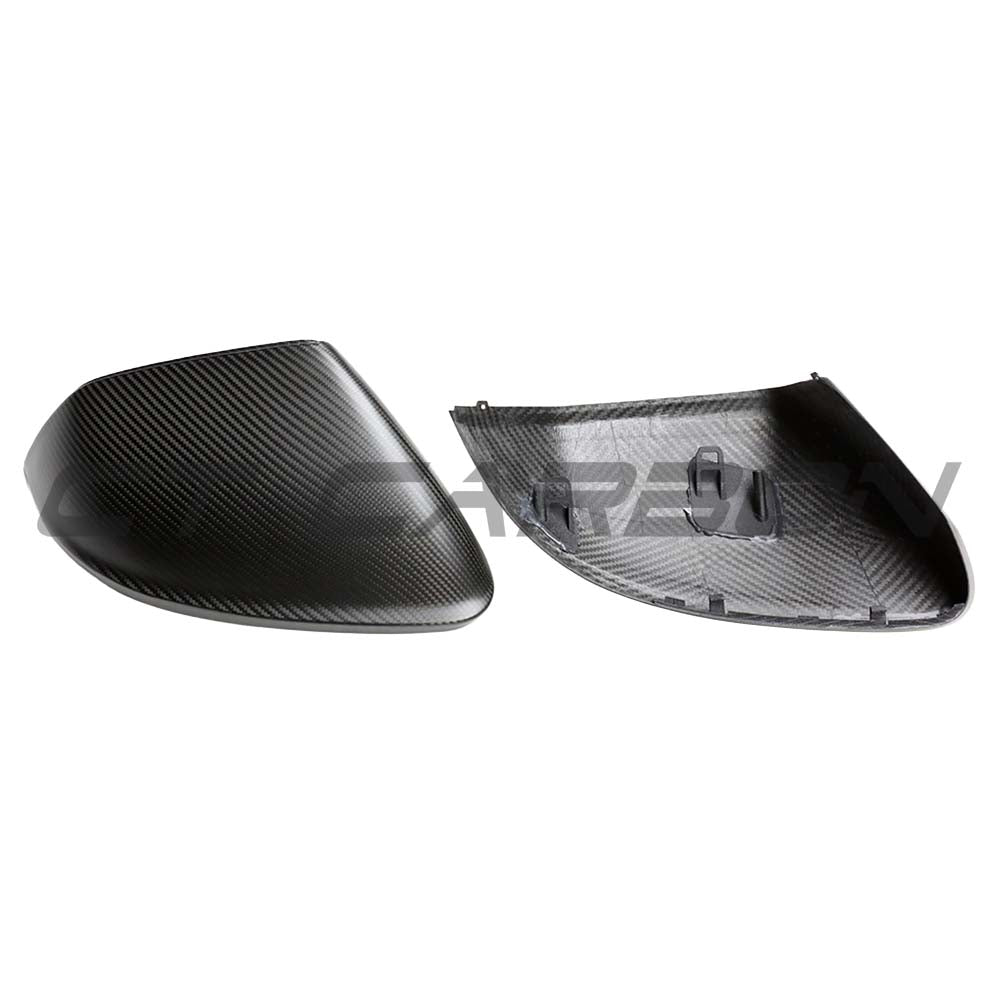 AUDI Q8/SQ8/RSQ8 & LAMBORGHINI URUS MATTE CARBON FIBRE MIRRORS - WITHOUT LANE ASSIST - RHD & LHD