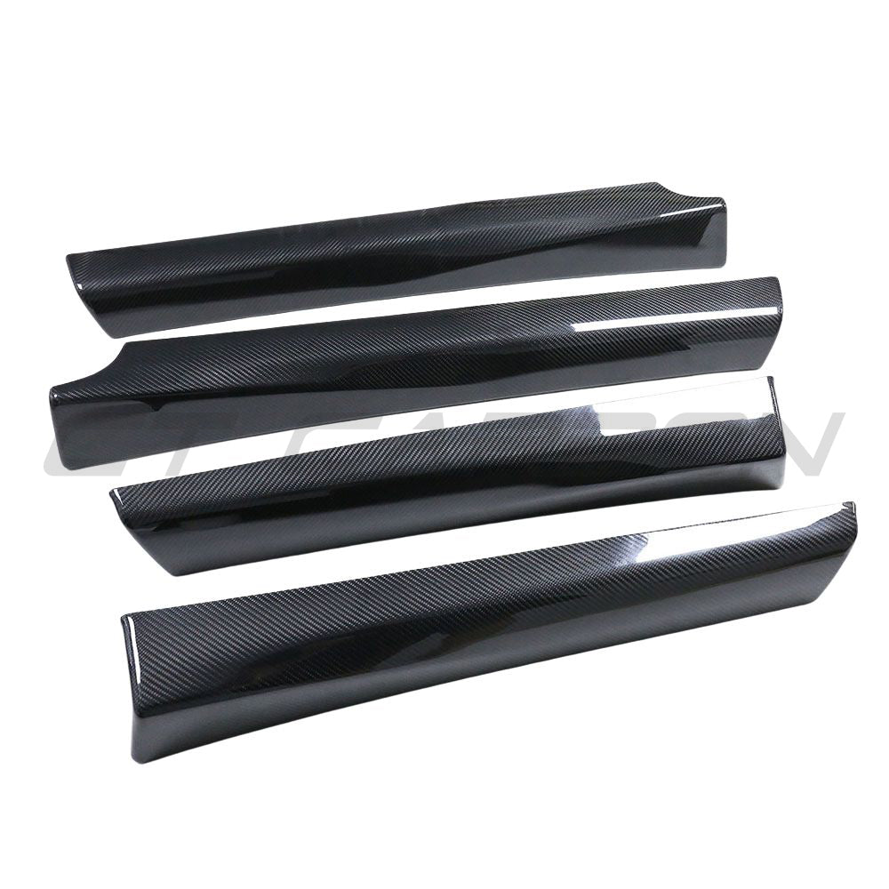 TESLA MODEL 3 2017-2023 CARBON FIBRE INTERIOR DOOR PANEL TRIM ADD ON