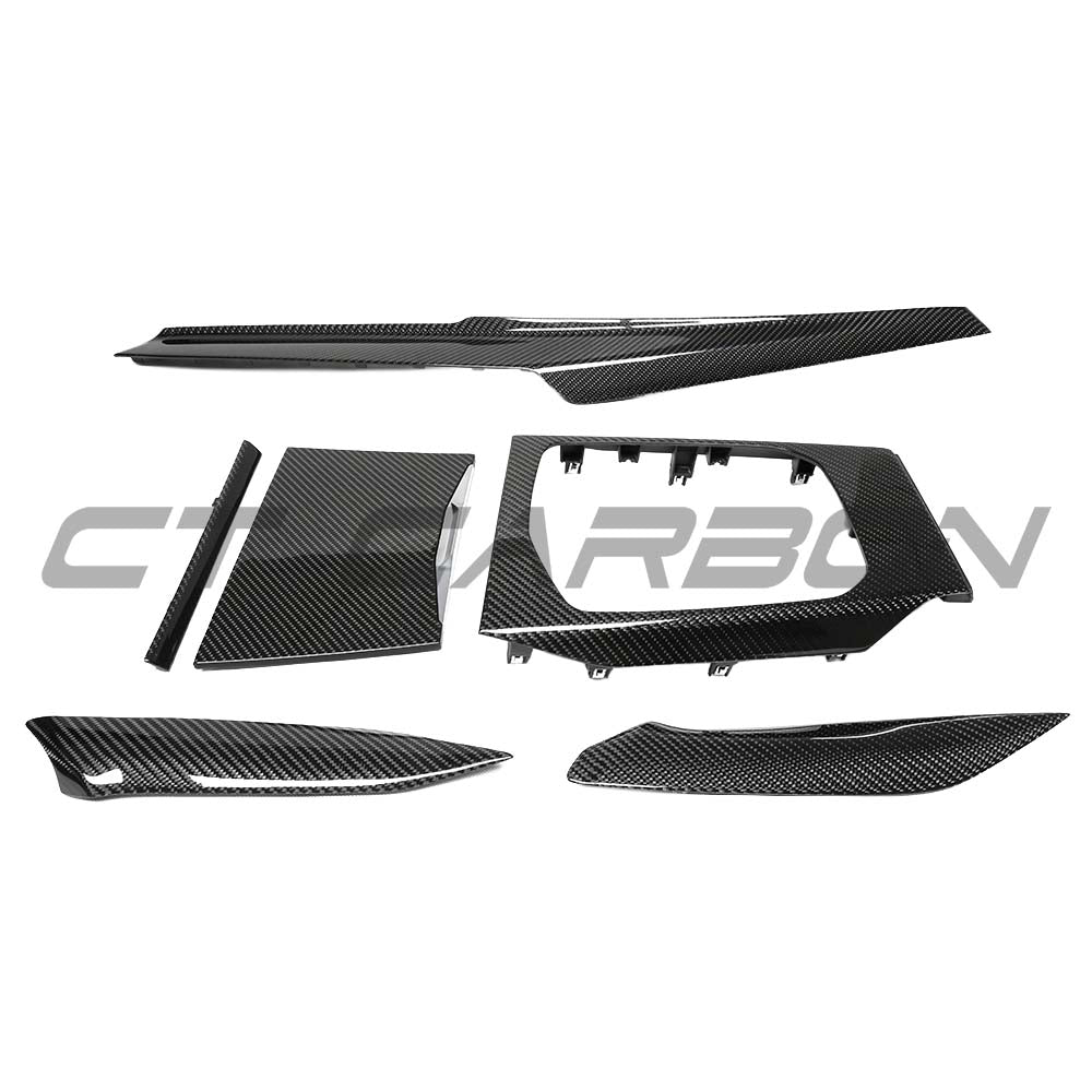 BMW GXX 2022-2024 CARBON FIBRE CENTER CONSOLE TRIM - LHD