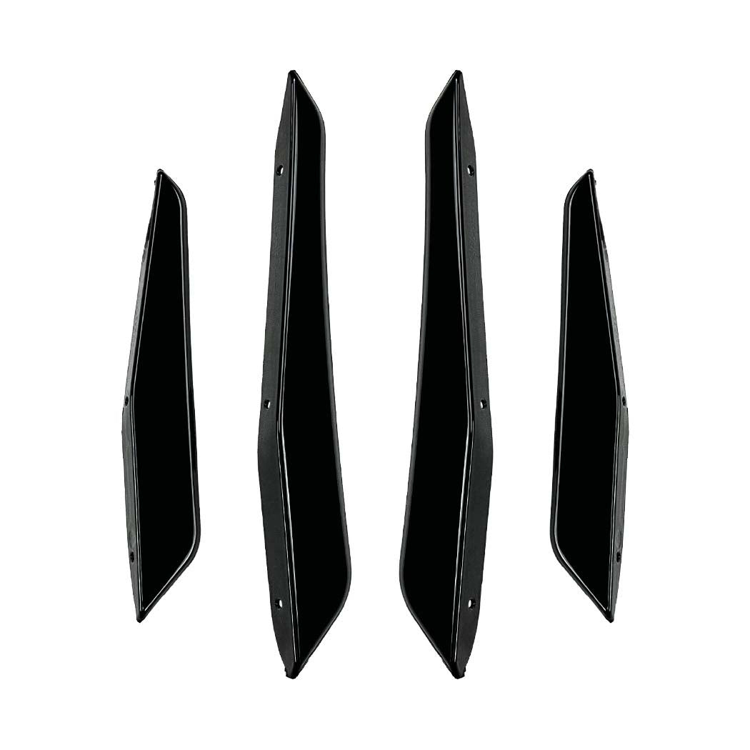 BMW G87 M2 2023+ GLOSS BLACK FRONT BUMPER CANARDS