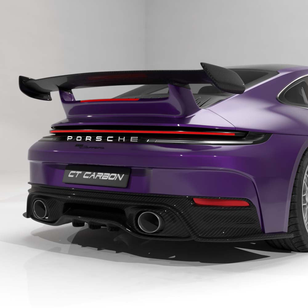 PORSCHE 911 992.2 CARRERA 2024+ CARBON FIBRE DIFFUSER - CT DESIGN