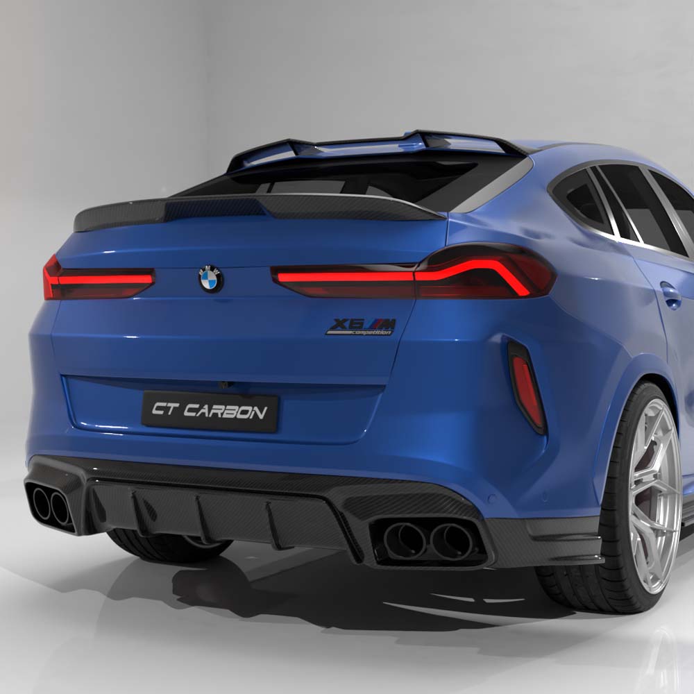 BMW F95/F96 X5M/X6M LCI 2023+ CARBON FIBRE DIFFUSER - CT DESIGN