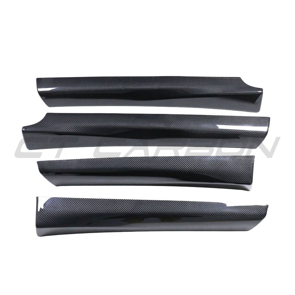 TESLA MODEL 3 2017-2023 CARBON FIBRE INTERIOR DOOR PANEL TRIM ADD ON