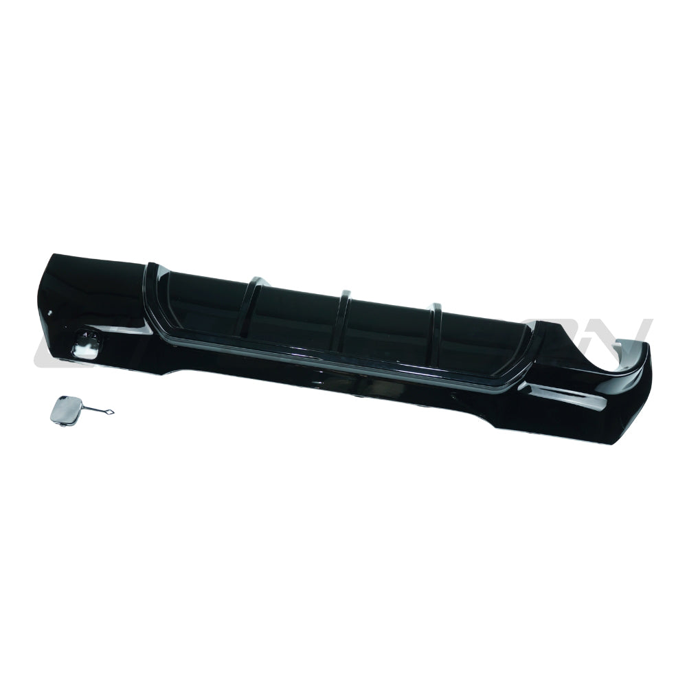 BMW F40 1 SERIES 2019-2024 GLOSS BLACK DIFFUSER - SINGLE EXIT - V2