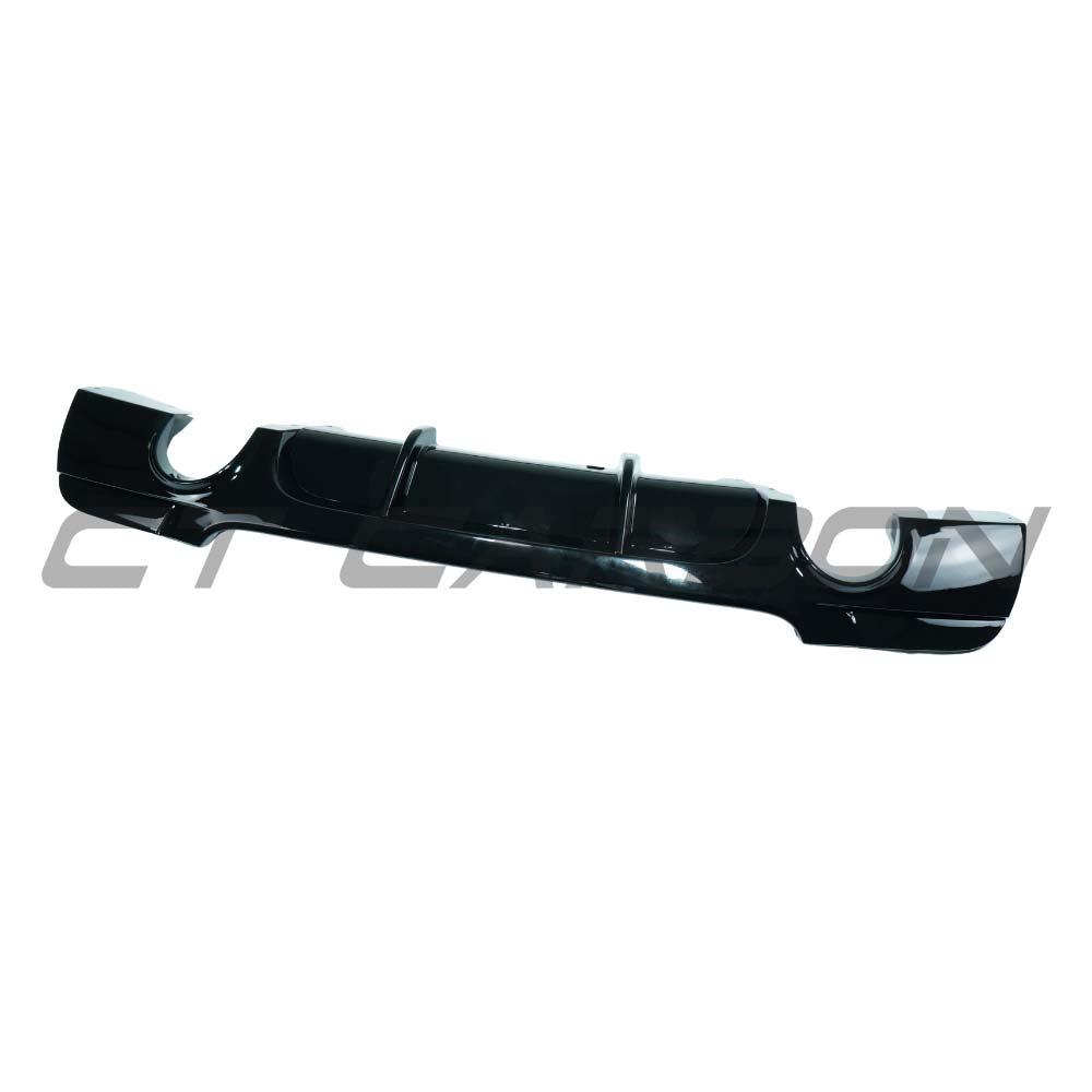 BMW 3 SERIES E92/E93 2006-2013 GLOSS BLACK DIFFUSER - DUAL EXIT